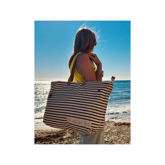 Big Stripy Beach Bag