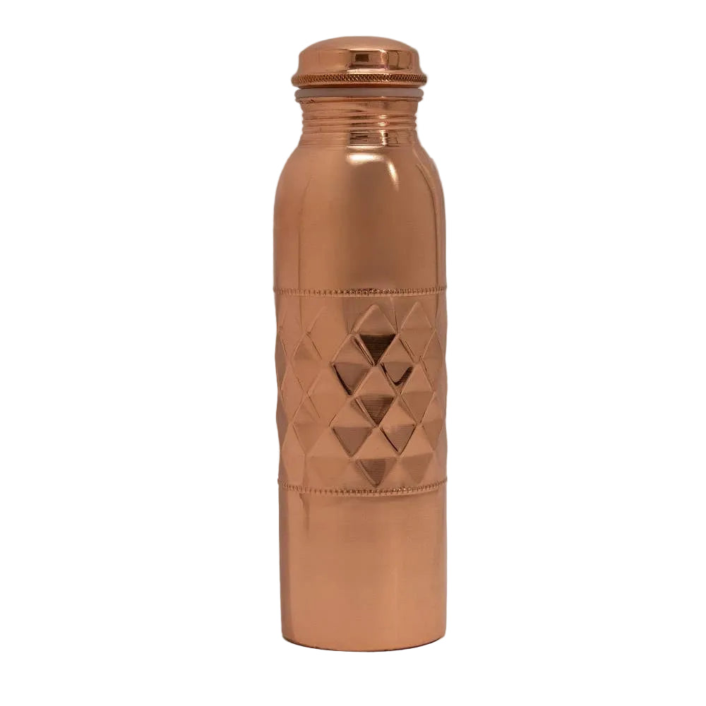 Pure Copper Water Bottle "Diamond" 950 ml