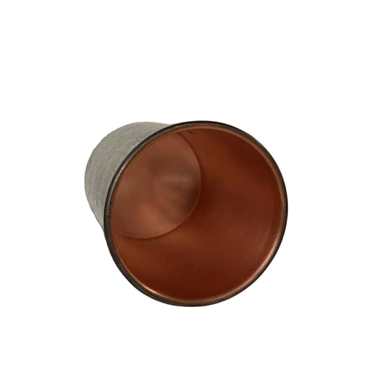 Pure copper cup, antique etched – 300 ml
