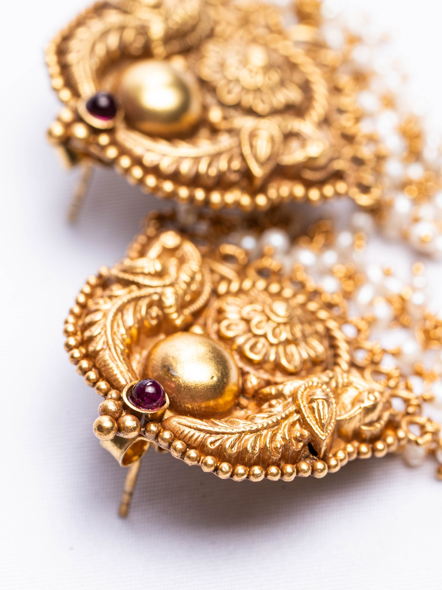 Royal Peackock Temple earrings