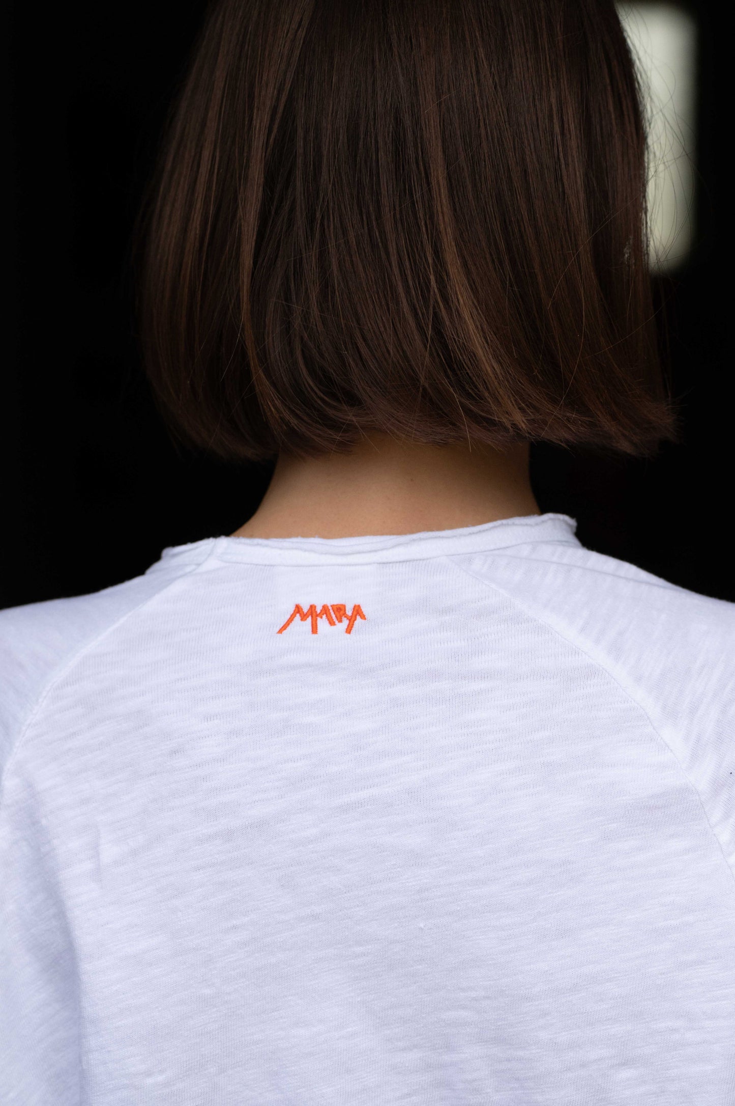 White Round Neck Longsleeve by Mara