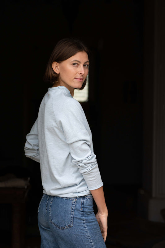 Light Blue Round Neck Longsleeve by Mara
