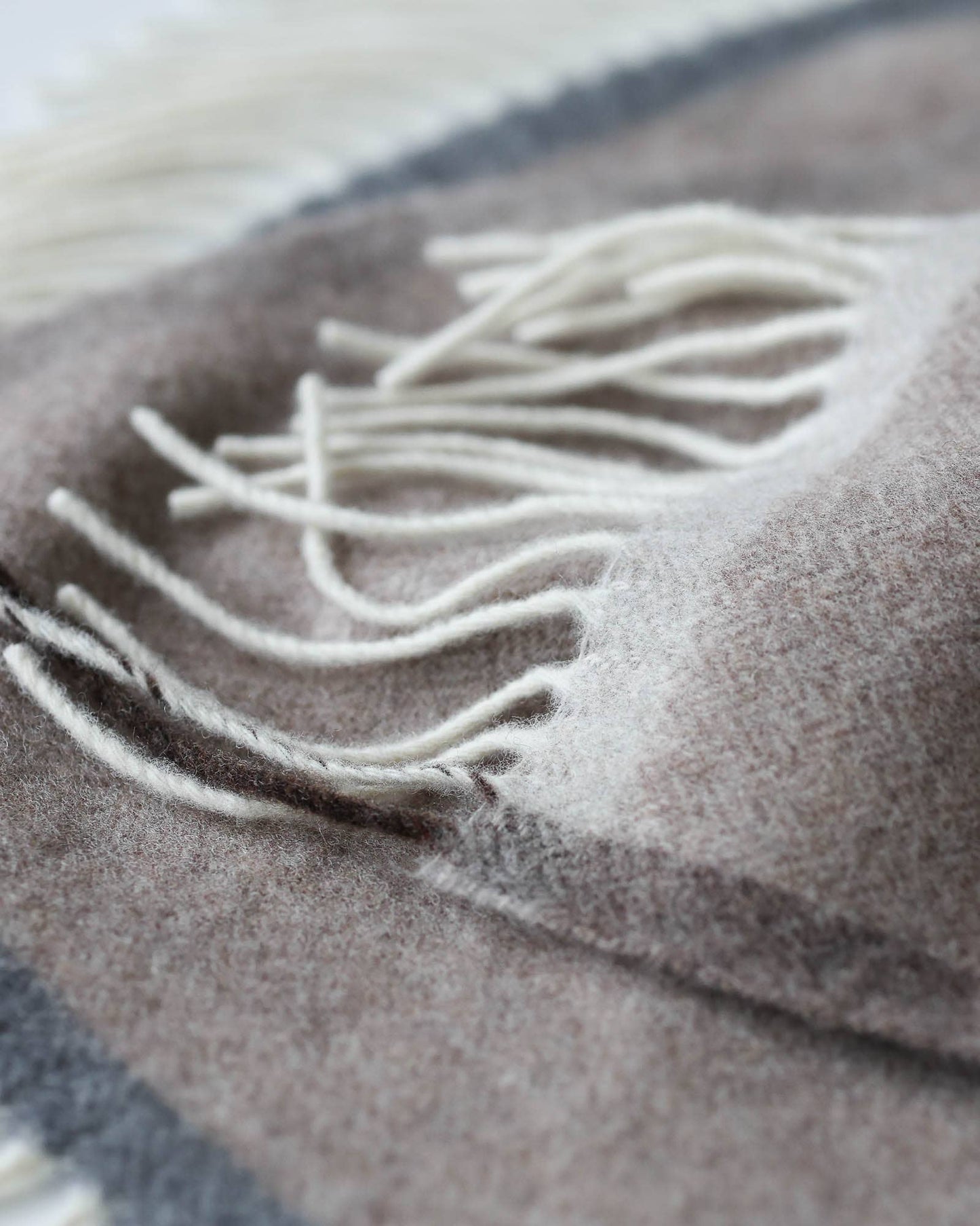 Merino/Cashmere Throw Blanket - MILANO EARTHY