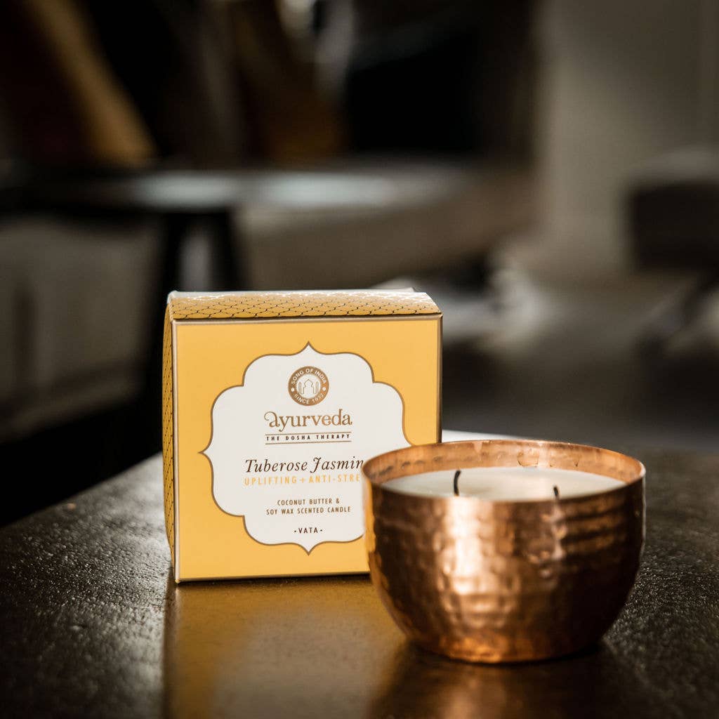 Tuberose & Jasmin Scented Ayurvedic Candle