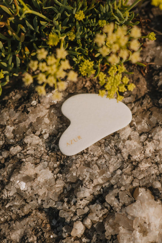 Gua Sha facial massage tool | White Jade