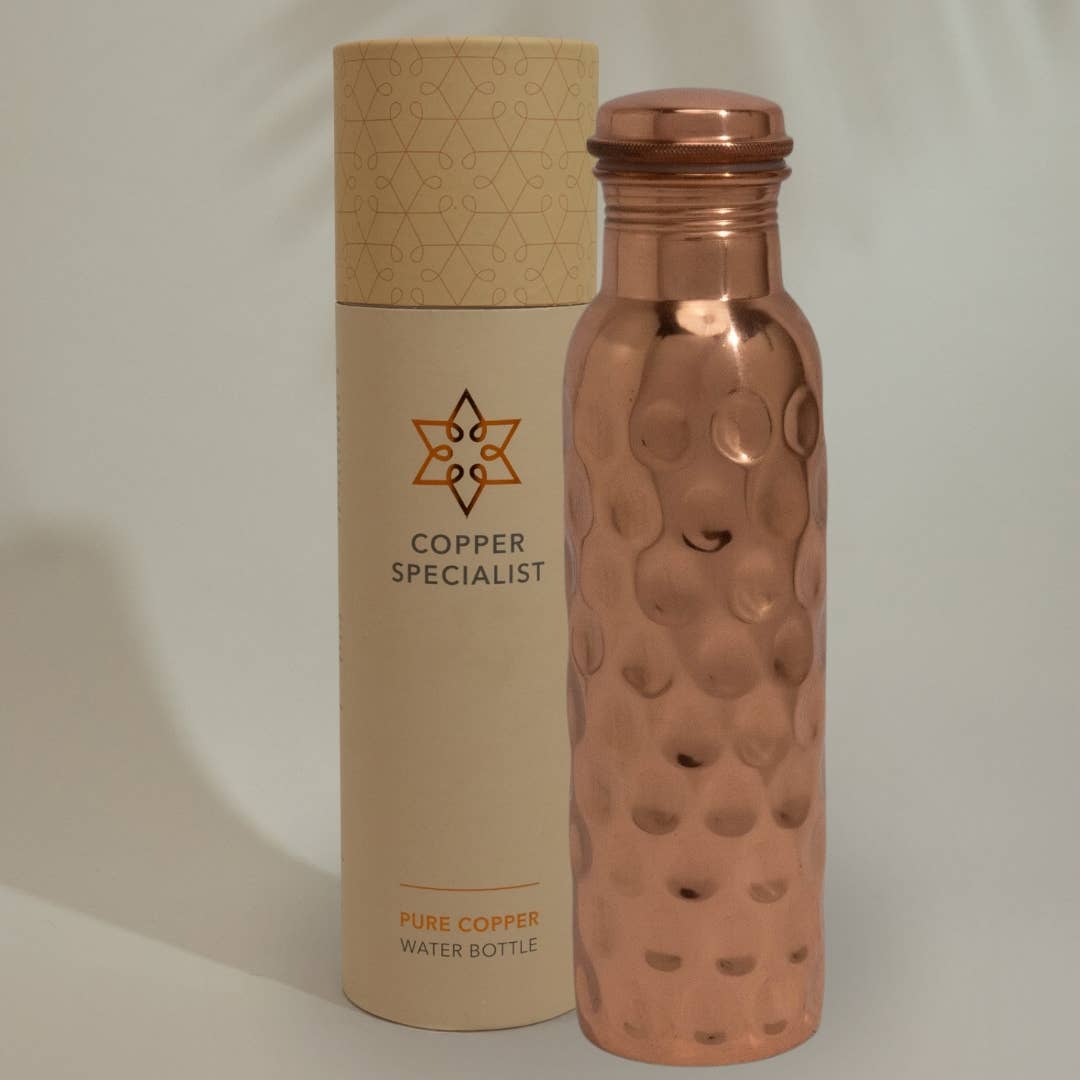 Pure Copper Bottle, Dot Pattern