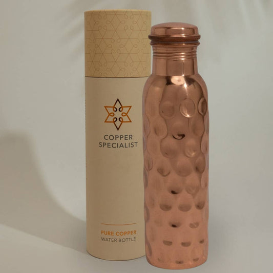 Pure Copper Bottle, Dot Pattern