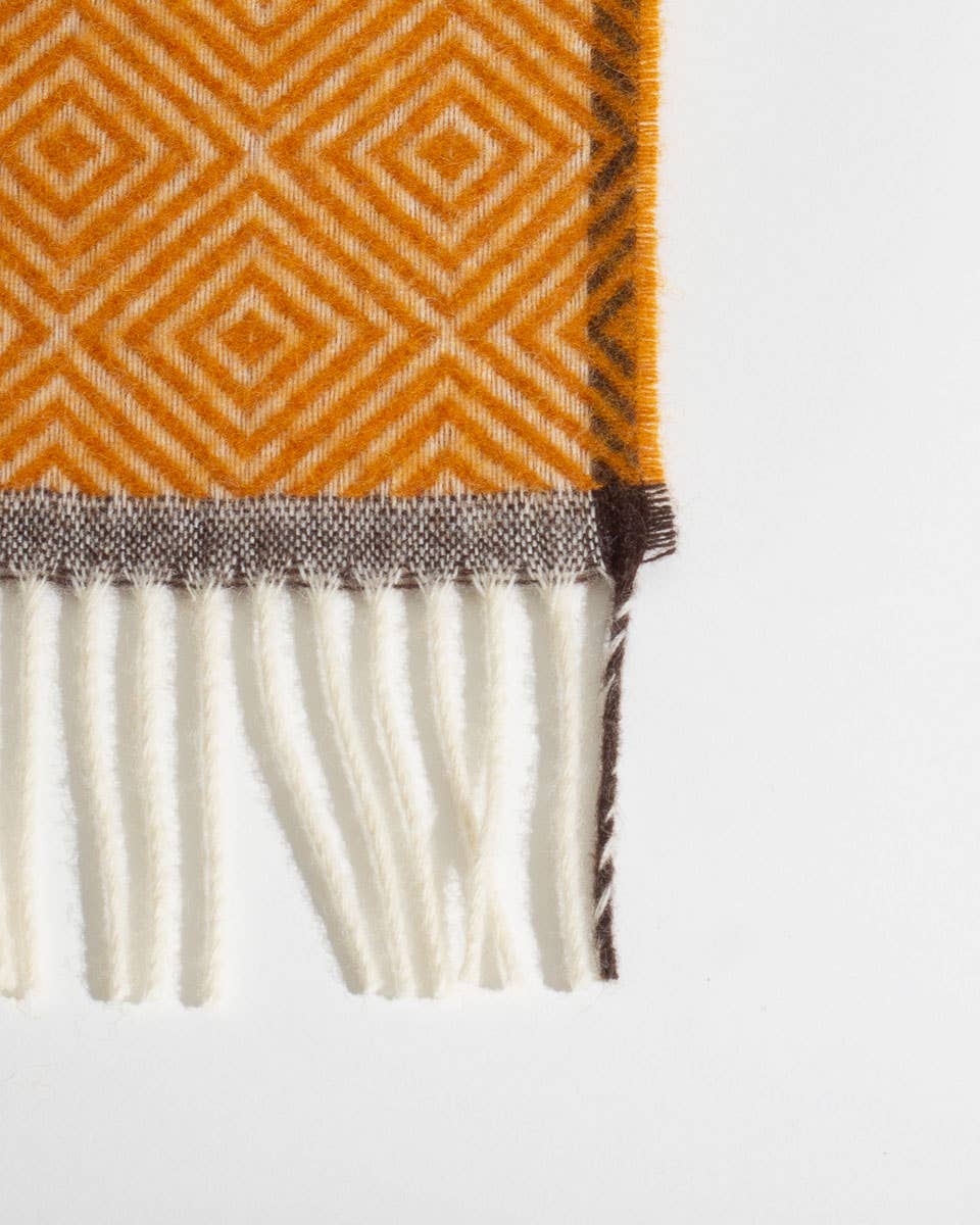 VENEZIA YELLOW THROW BLANKET