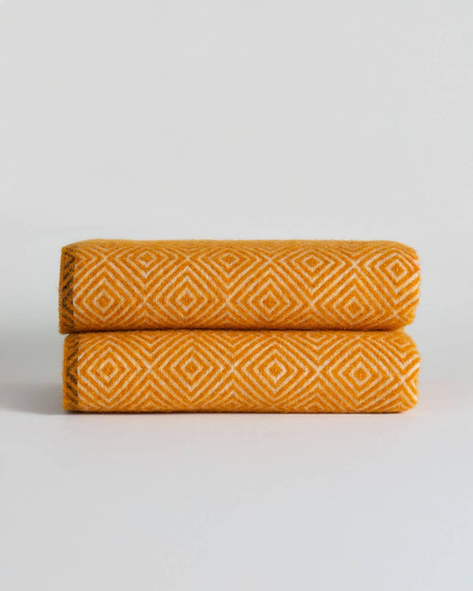 VENEZIA YELLOW THROW BLANKET