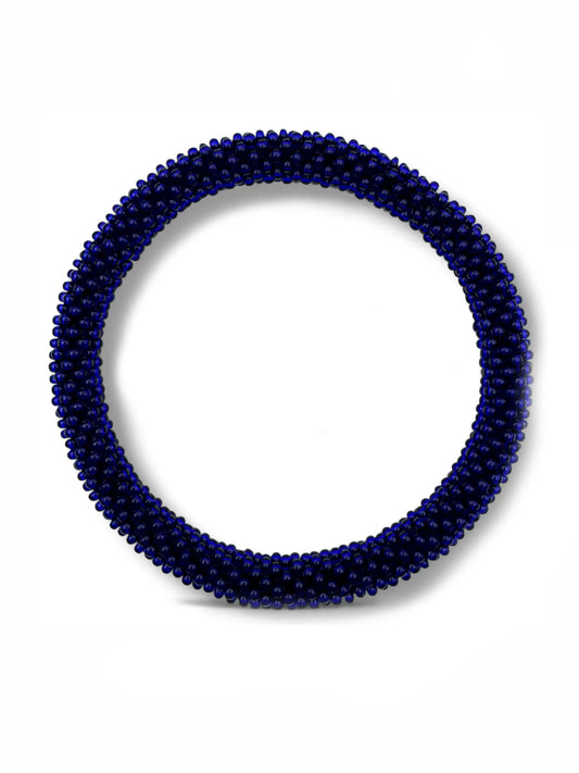 Handcrafted Blue Beaded Bracelet