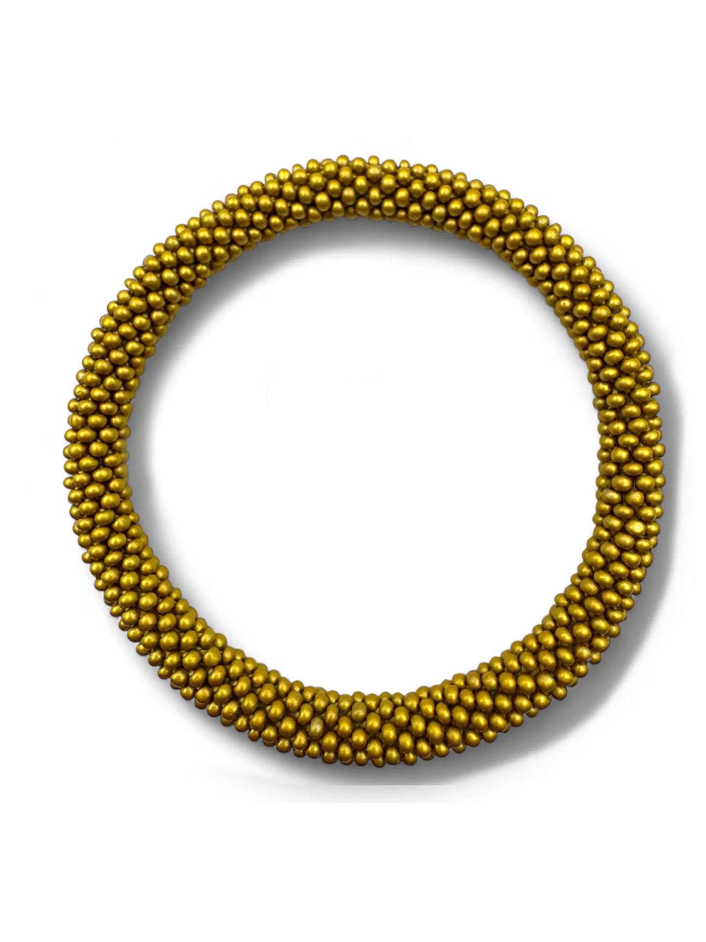 Handcrafted Gold Beaded Bracelet