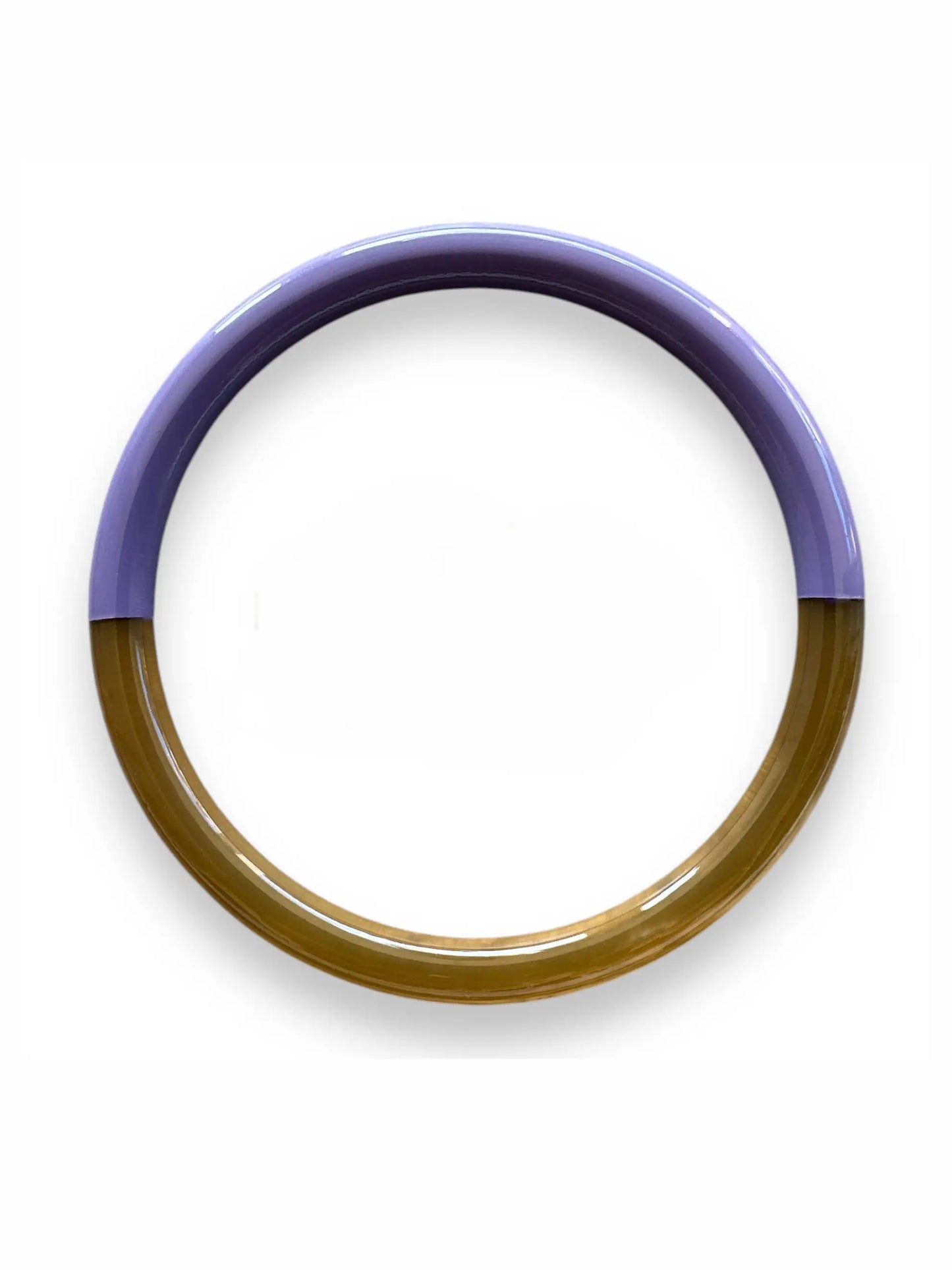 Handmade Buffalo Horn Bangle -  Lavander