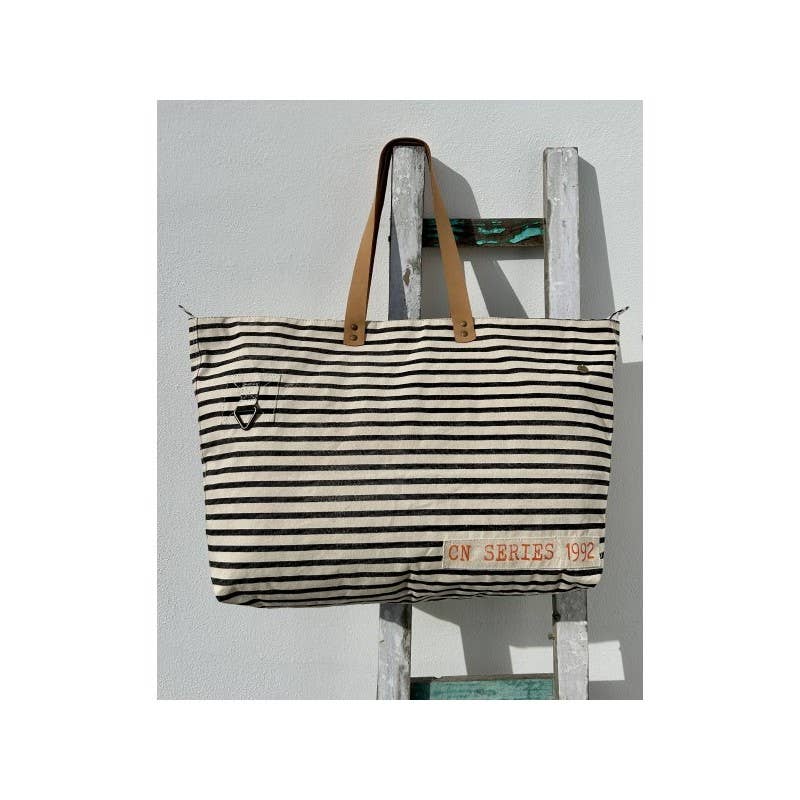 Big Stripy Beach Bag