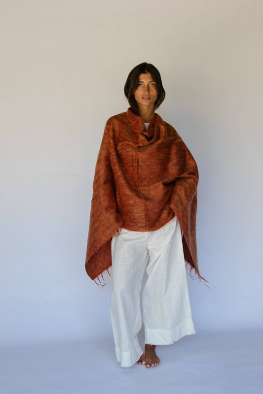 Poncho // Terracotta