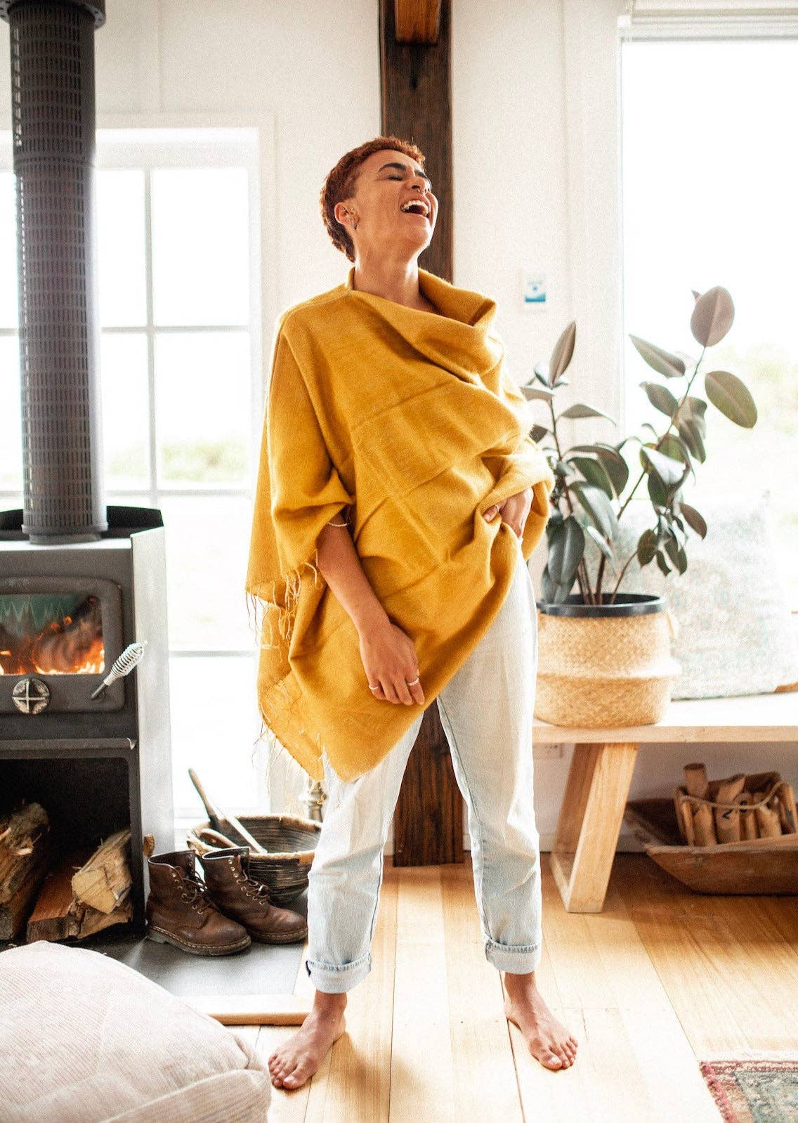 Poncho // Turmeric