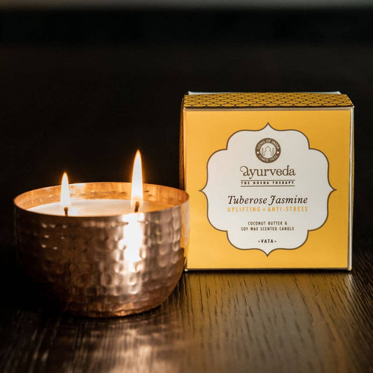 Tuberose & Jasmin Scented Ayurvedic Candle