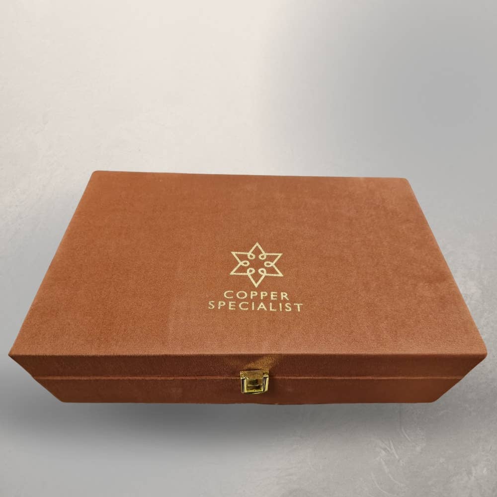 Pure Copper Set with Flower of Life
