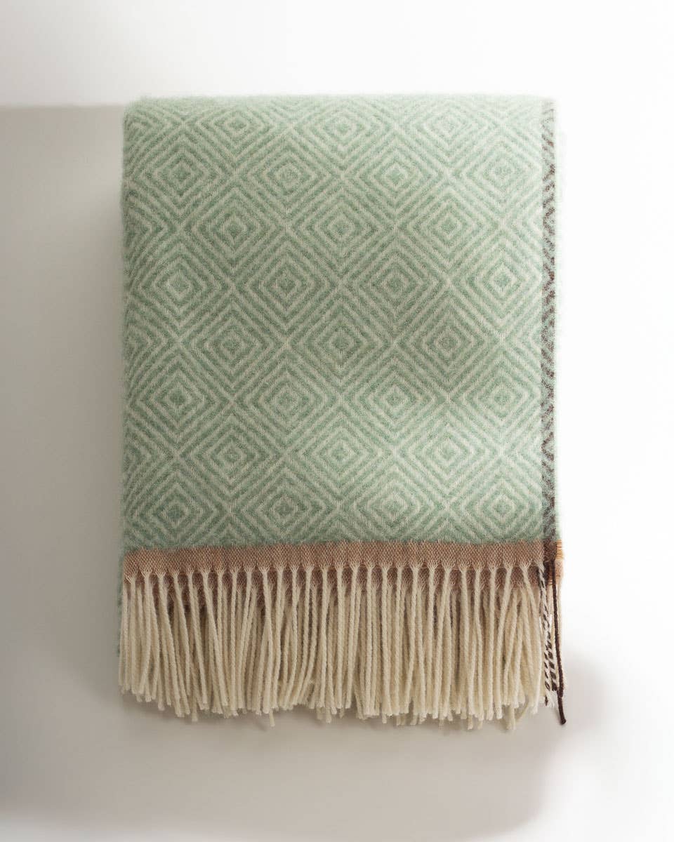 Venezia Mint Throw Blanket
