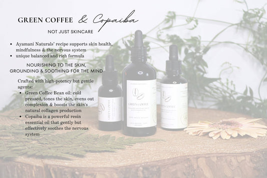 Green Coffee Collagen Boosting Anti Aging Serum with Copaiba, Natural Skincare Oil