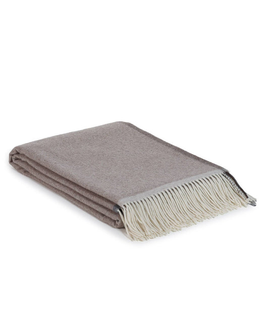 Merino/Cashmere Throw Blanket - MILANO EARTHY