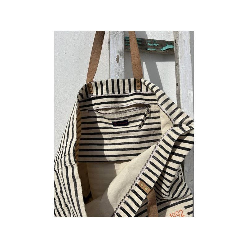 Big Stripy Beach Bag