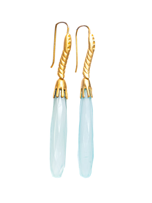 Aqua Drop Earrings
