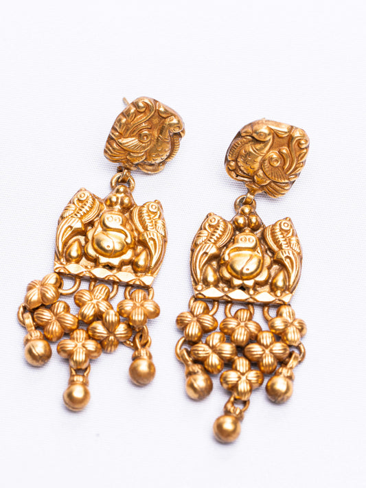 Golden Temple Chandelier Earrings