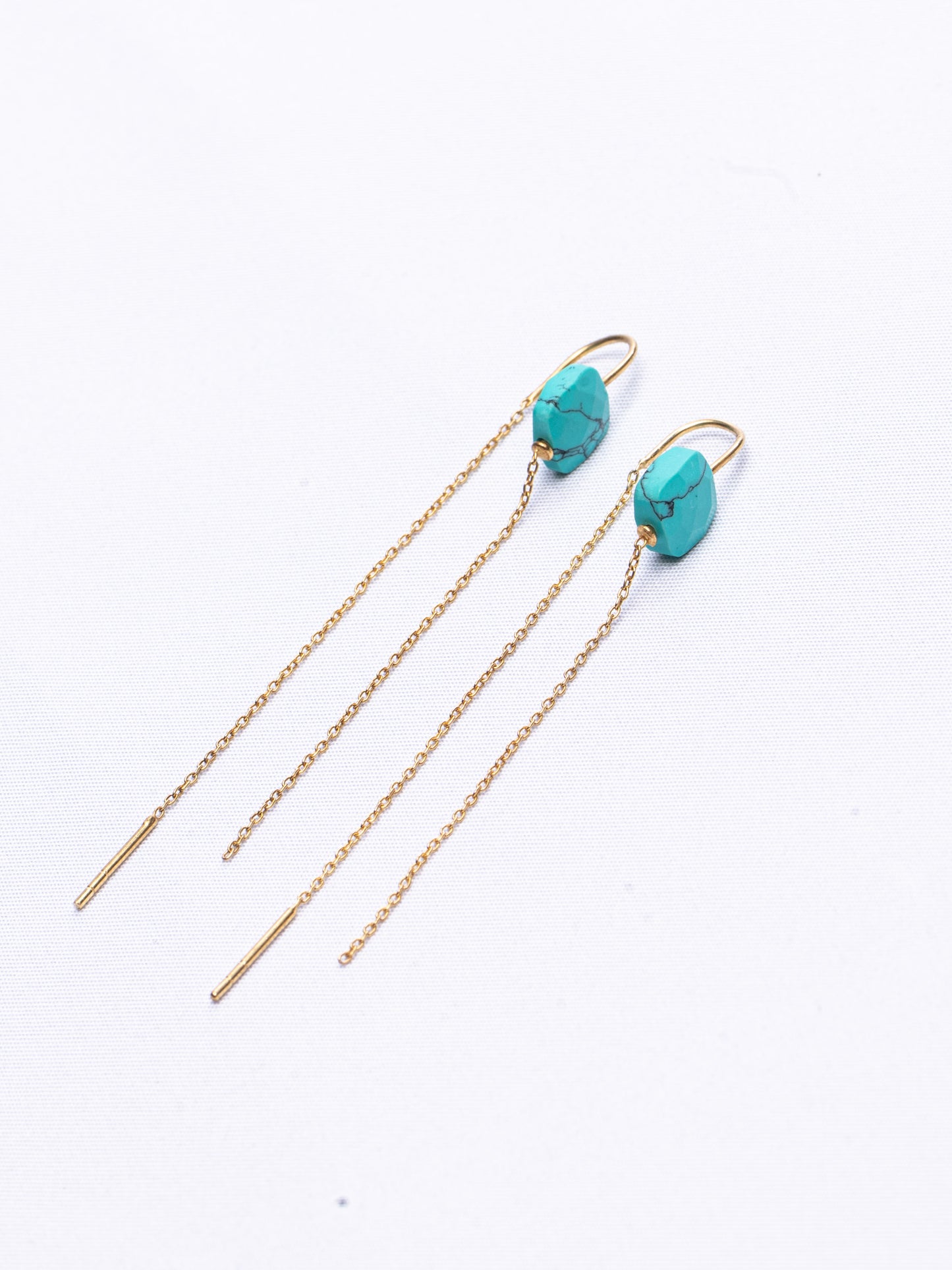 Turqouise Tassel Earrings