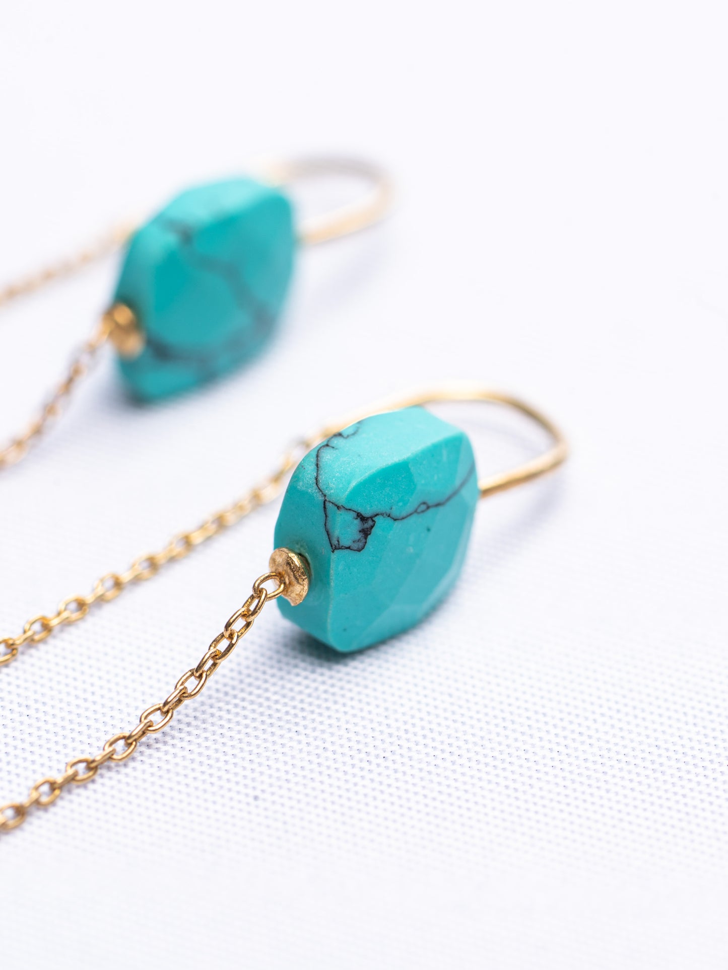 Turqouise Tassel Earrings