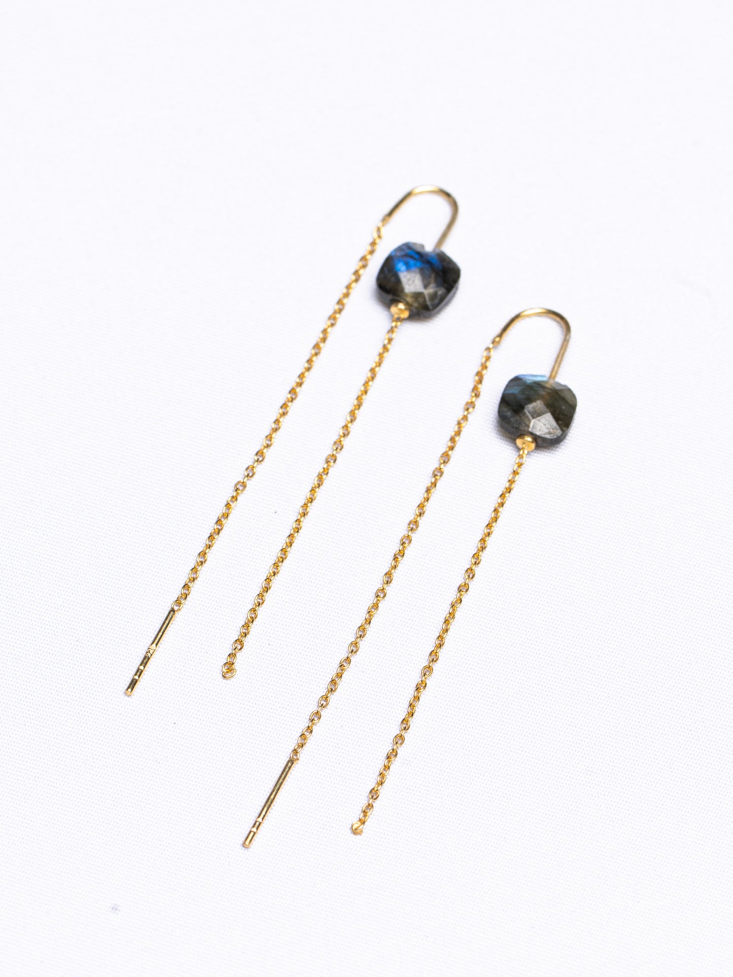 Labradorite Tassel Earrings