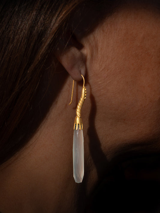 Aqua Drop Earrings