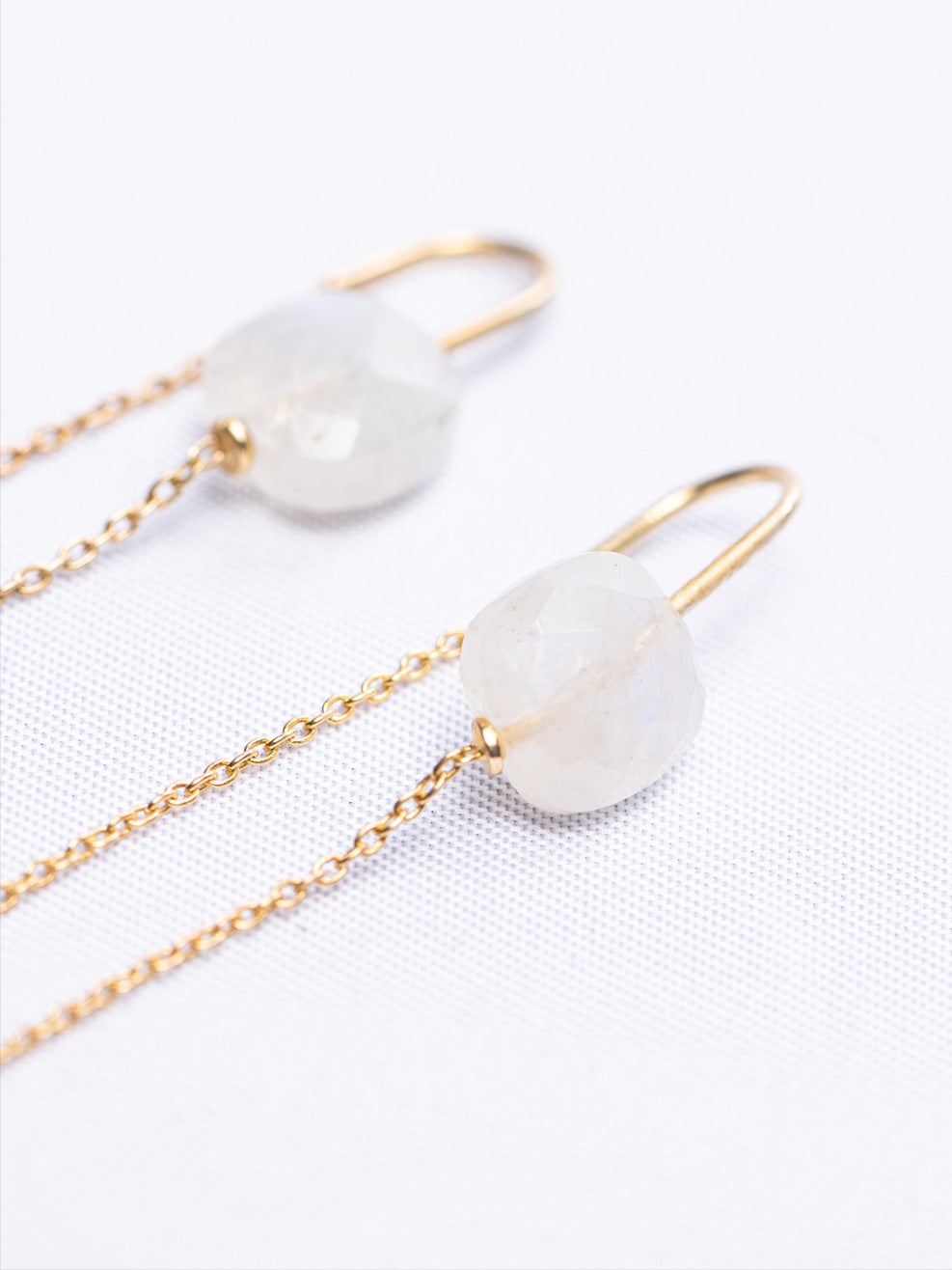Moonstone Tassel Earrings