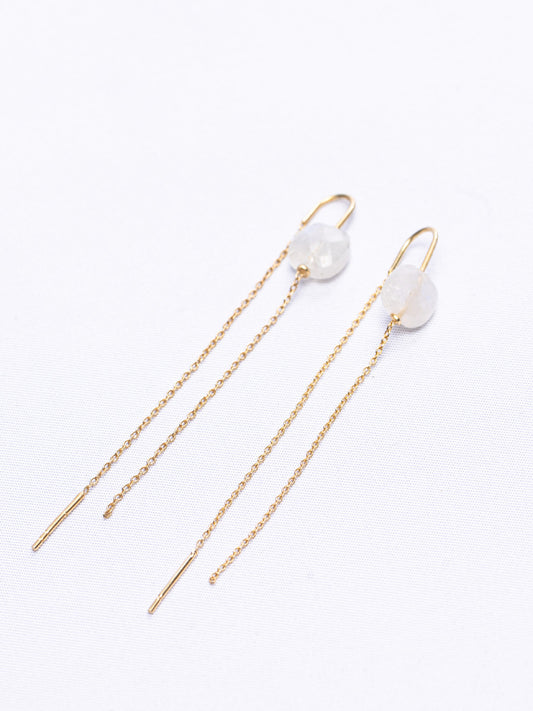 Moonstone Tassel Earrings