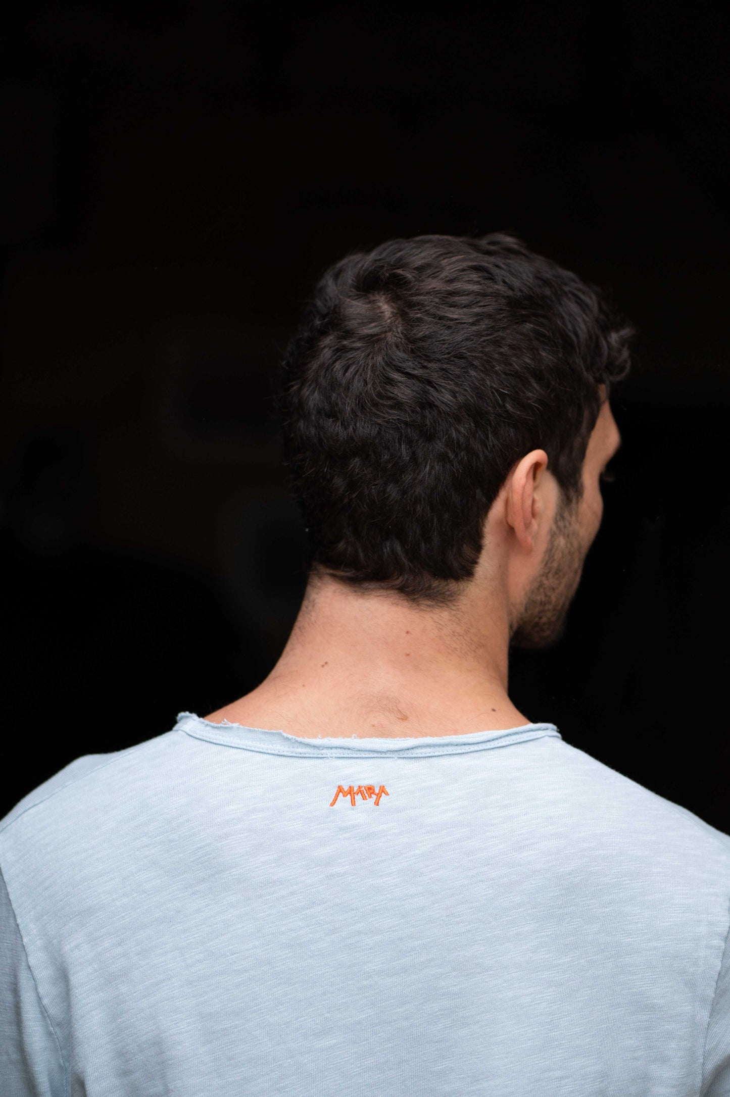 Light Blue V-Neck Longsleeve Men by Mara