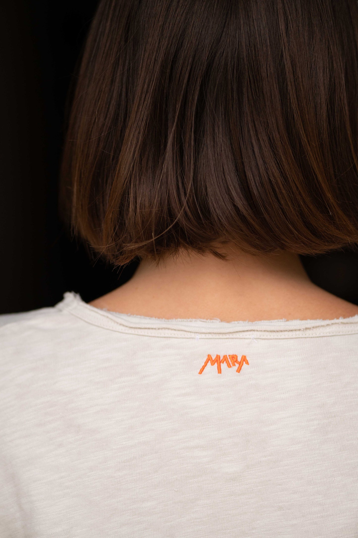 Sand V-Neck Longsleeve Top by Mara