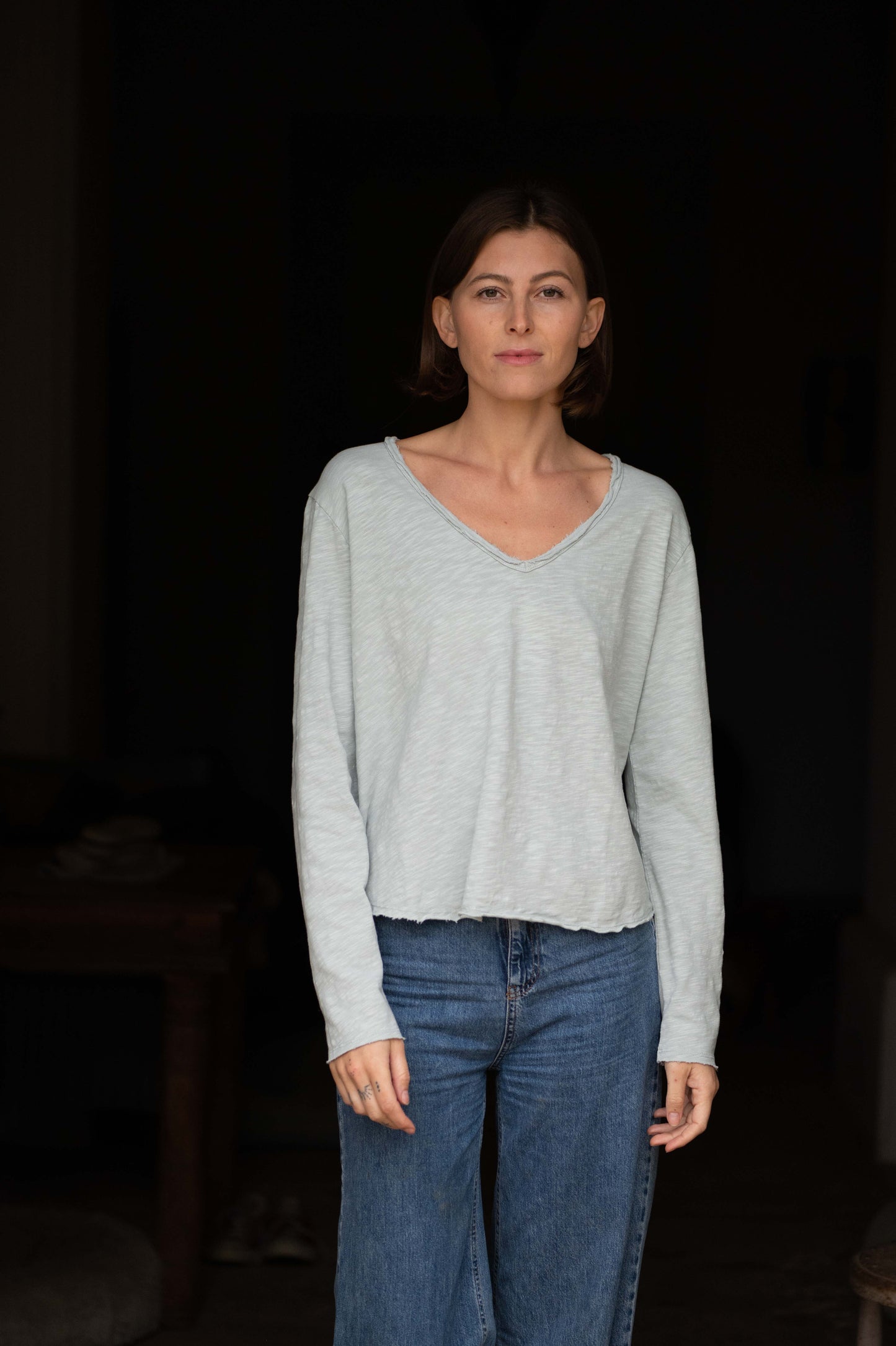 Mercury V-Neck Longsleeve Top by Mara