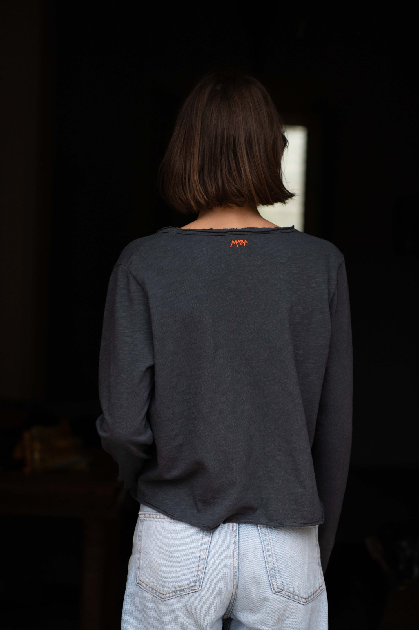 Antra V-Neck Longsleeve Top by Mara