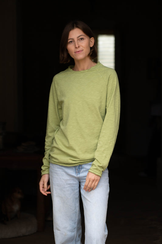 Green Round Neck Longsleeve by Mara