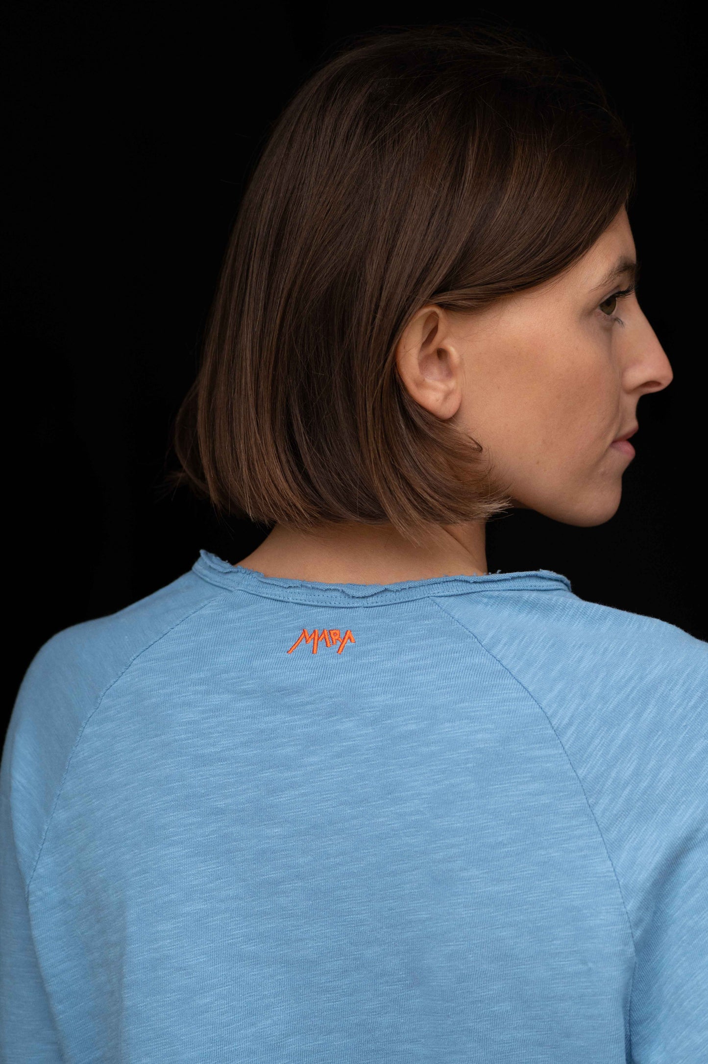 Blue Round Neck Longsleeve by Mara