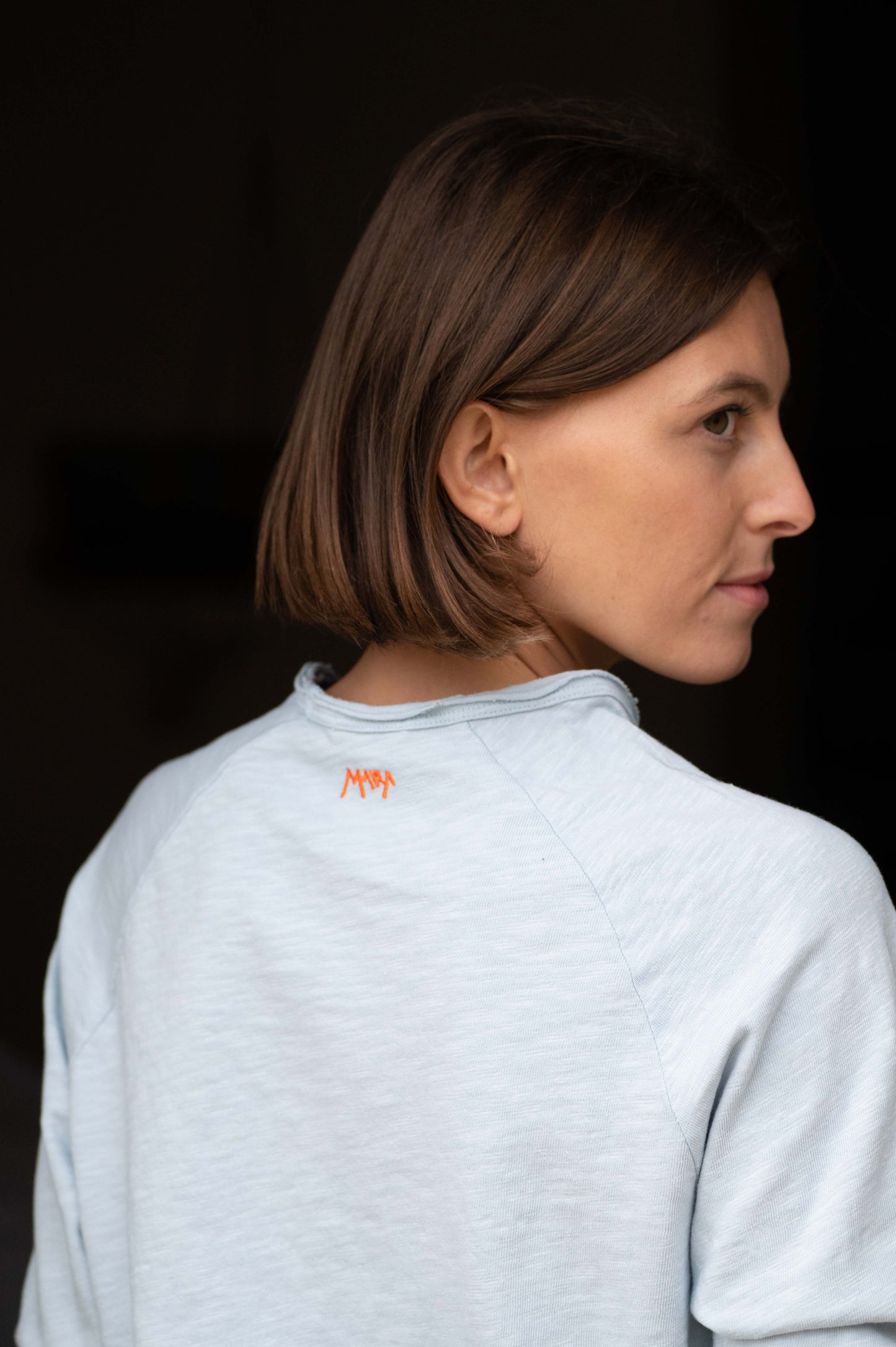 Light Blue Round Neck Longsleeve by Mara