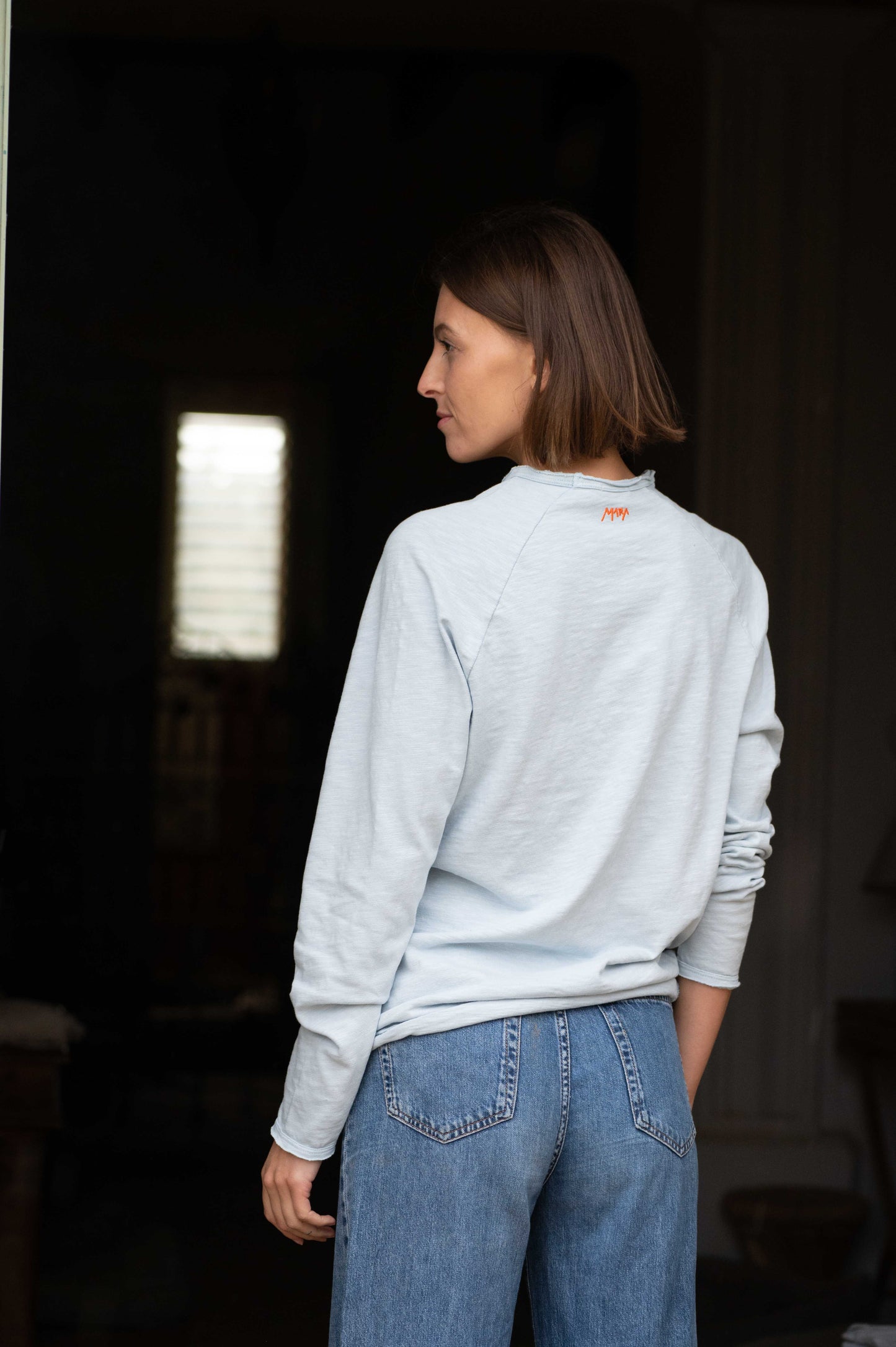 Light Blue Round Neck Longsleeve by Mara
