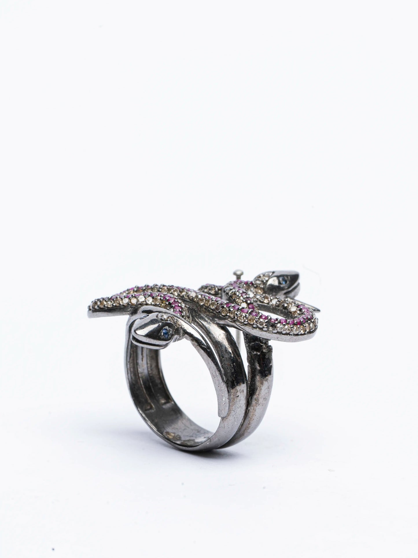 The Twin Ruby Serpent Ring