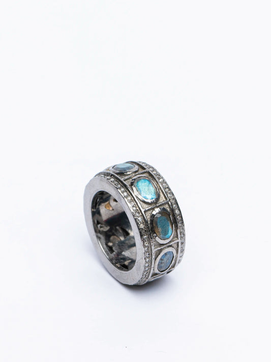 The Labradorite Mosaic Ring