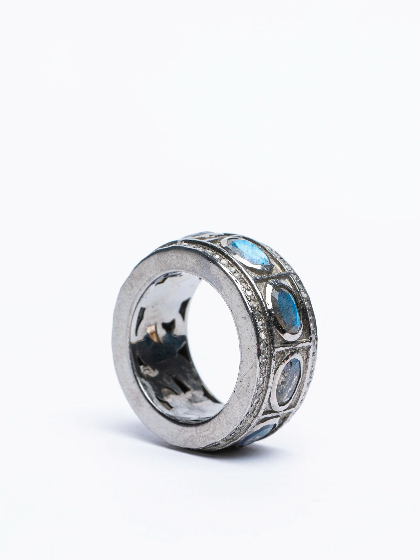 The Labradorite Mosaic Ring