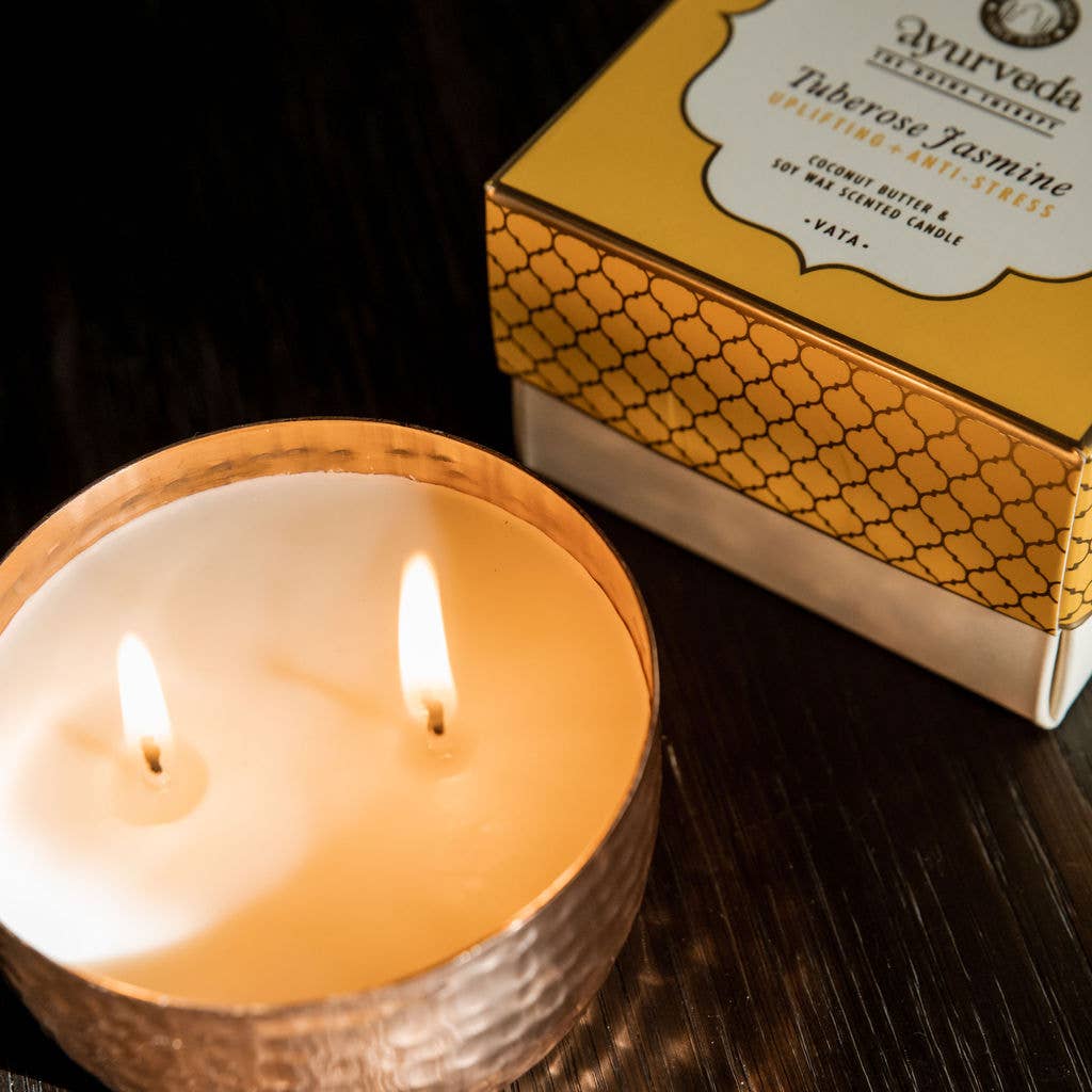 Tuberose & Jasmin Scented Ayurvedic Candle